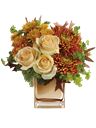 Mazzo di crisantemi e rose